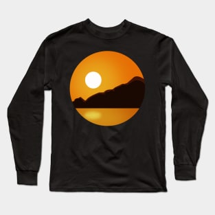 Beautiful Sunset Mountain Long Sleeve T-Shirt